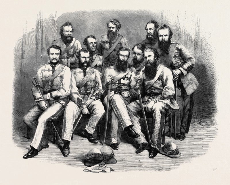 OFFICERS OF THE 1ST PUNJAUB VOLUNTEER RIFLE CORPS