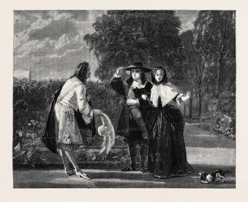 "WHO CAN THIS BE?" BY C.R. LESLIE, R.A., IN THE SHEEPSHANKS COLLECTION, SOUTH KENSINGTON MUSEUM