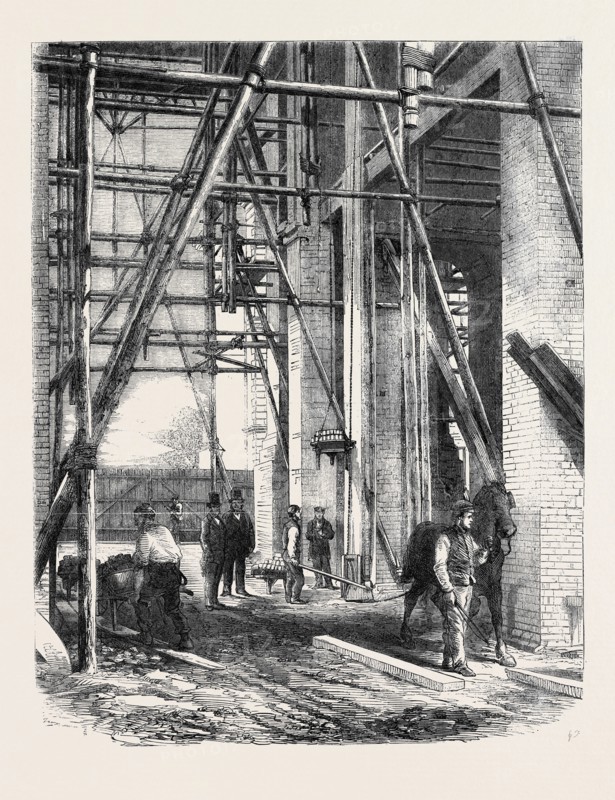 PROGRESS OF THE GREAT EXHIBITION BUILDING: HOISTING APPARATUS
