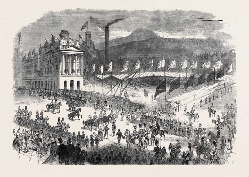 THE PRINCE CONSORT LAYING THE FOUNDATION STONE OF THE NEW GENERAL POST OFFICE AT EDINBURGH
