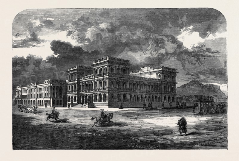 THE NEW GENERAL POST OFFICE, ABOUT TO BE ERECTED AT EDINBURGH