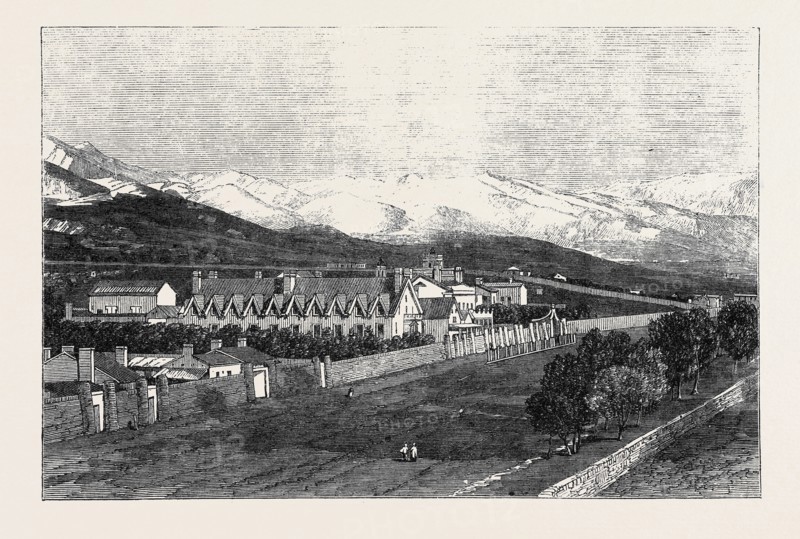THE RESIDENCE OF BRIGHAM YOUNG AT THE GREAT SALT LAKE CITY, UTAH.