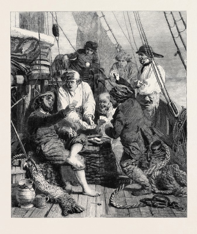 "THE STORM AT SEA," BY J. MORGAN, IN WALLIS'S COLLECTION AT THE FRENCH GALLERY