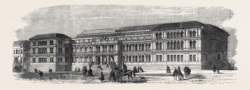 THE INDUSTRIAL MUSEUM OF SCOTLAND, AT EDINBURGH, OF WHICH THE FOUNDATION STONE WAS LAID BY THE PRINCE CONSORT ON OCT. 23, BEING THE LAST PUBLIC ACT OF HIS ROYAL HIGHNESS
