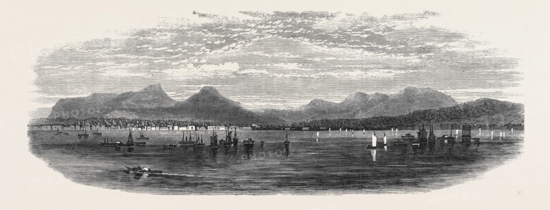 THE PORT OF HIOGO, IN THE TSUWA NADA, JAPAN, LATELY OPENED TO BRITISH VESSELS, 1868