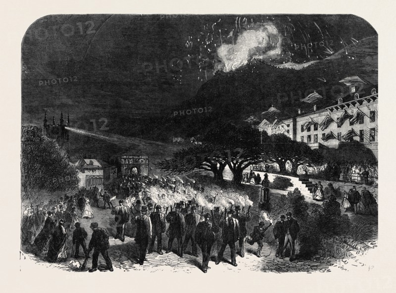 REJOICINGS AT GREAT MALVERN, IN HONOUR OF THE MARRIAGE OF EARL BEAUCHAMP, 1868