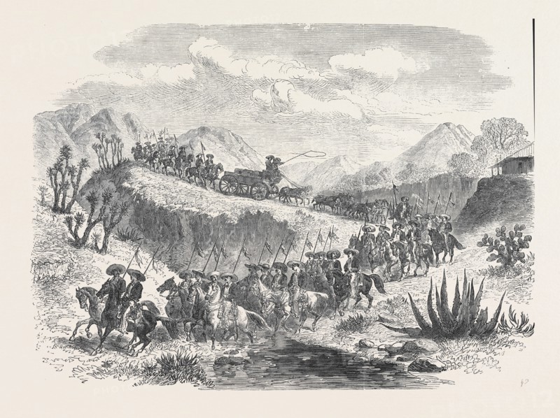 CONVEYING SILVER FROM THE MINES TO MEXICO, 1868