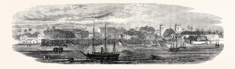 THE TOWN OF CAMETA, IN PARA, SOUTH AMERICA, 1868