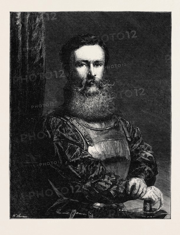 "A SOLDIER" PAINTED BY THE LATE JOHN PHILLIP, R.A., 1868