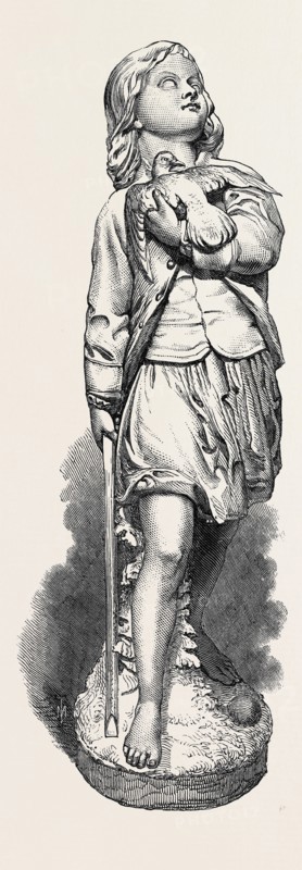"THE BAFFLED HAWK," BY A. MUNRO, IN THE EXHIBITION OF THE ROYAL ACADEMY, 1868