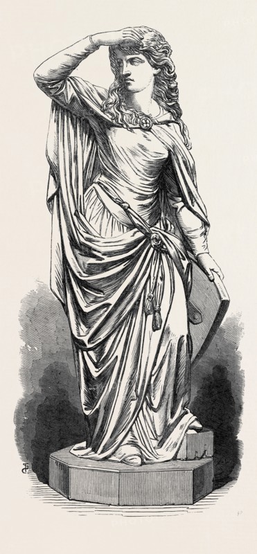 "ELAINE," BY T.S. WESTMACOTT, IN THE EXHIBITION OF THE ROYAL ACADEMY, 1868