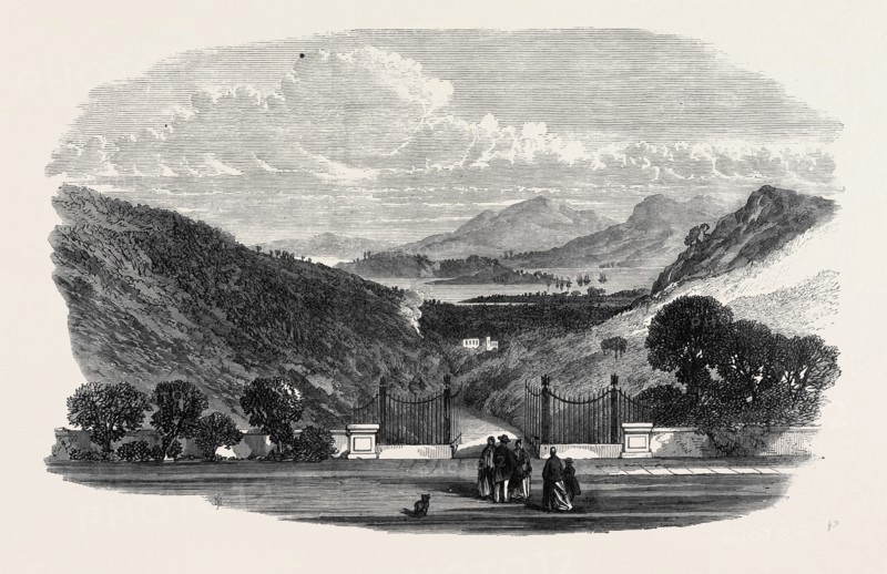 VIEW OF PORTO FERRAJO, FROM THE VILLA MARTINO, NAPOLEON'S RESIDENCE, ELBA, 1868