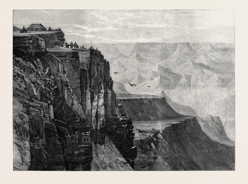 VIEW FROM A POINT NEAR THE KING'S HOUSE, MAGDALA, ABYSSINIA, 1868