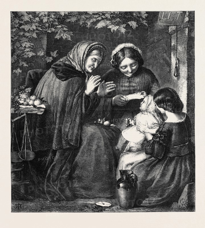 "OH, BLESS ITS LITTLE HEART!" BY ROBERT COLLINSON, IN THE EXHIBITION OF THE MANCHESTER ACADEMY OF FINE ARTS