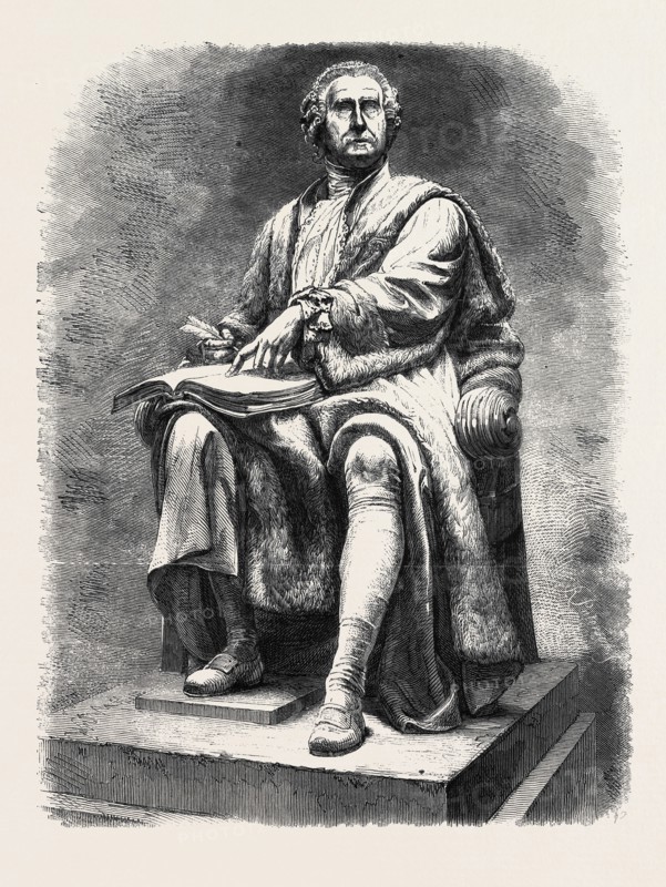 STATUE OF THE LATE LORD JUSTICE-GENERAL BOYLE, BY J. STEELL, R.S.A., IN THE PARLIAMENT HOUSE, EDINBURGH