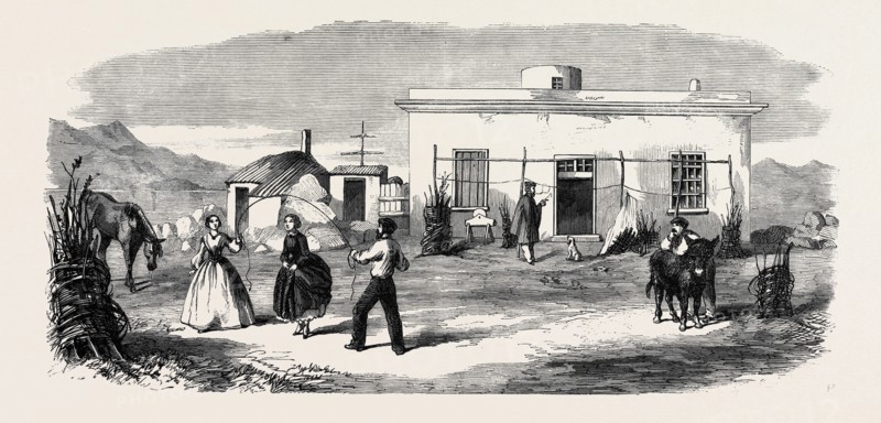 FRONT VIEW OF GARIBALDI'S HOUSE, CAPRERA