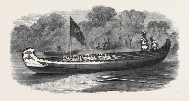BIRCH-BARK CANOE PRESENTED TO HIS ROYAL HIGHNESS THE PRINCE OF WALES BY THE GOVERNOR OF THE HUDSON'S BAY COMPANY