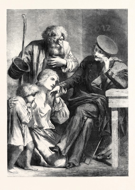 RUSSIAN NOBLE AND SERFS FROM A DRAWING BY YVON