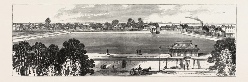 NEW JERSEY: NEW RESERVOIR ON BERGEN HEIGHTS, FOR THE SUPPLY OF JERSEY CITY