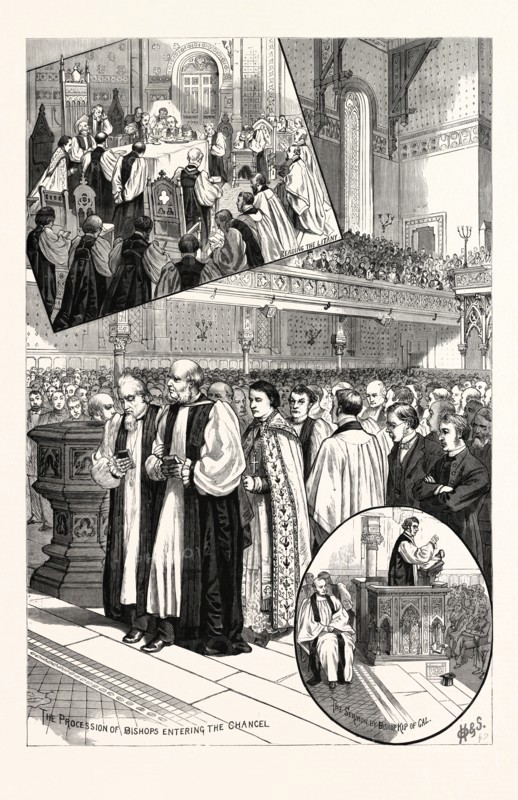 NEW YORK: OPENING SERVICES OF THE PROTESTANT EPISCOPAL TRIENNIAL CONVENTION IN ST. GEORGE'S CHURCH