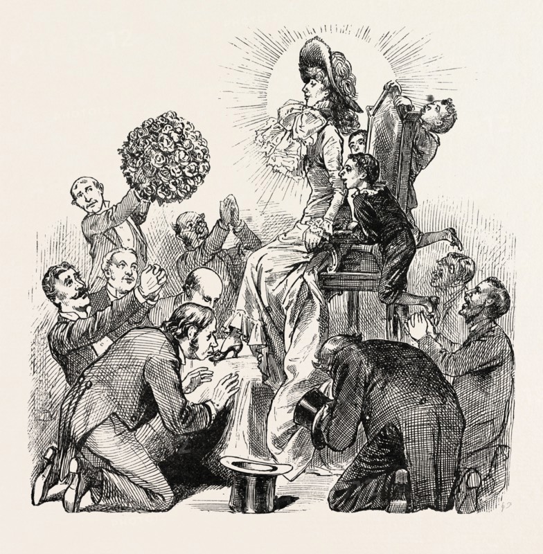 THE GODDESS OF THE HOUR, AND HER THREE LITTLE GRACES