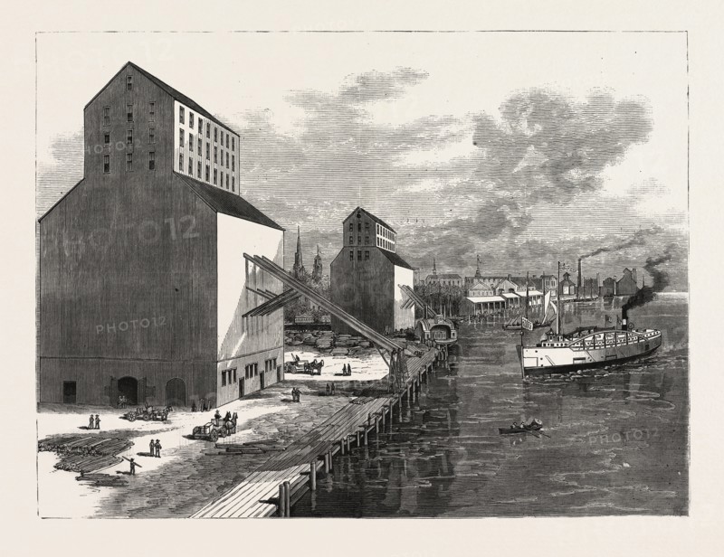 MICHIGAN: THE NEW VANDERBILT GRAIN ELEVATOR AT DETROIT