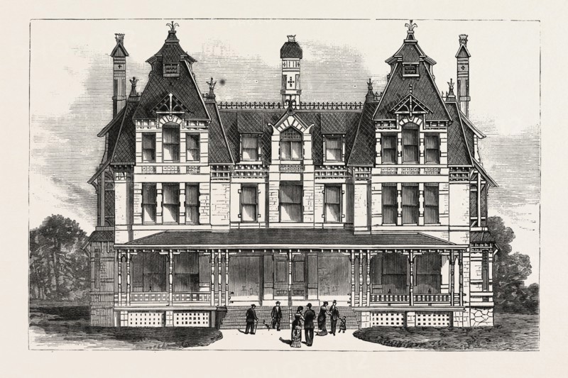 PENNSYLVANIA: THE HOME FOR INCURABLES, PHILADELPHIA, FROM THE PLANS OF W.G. HALE, ARCHITECT