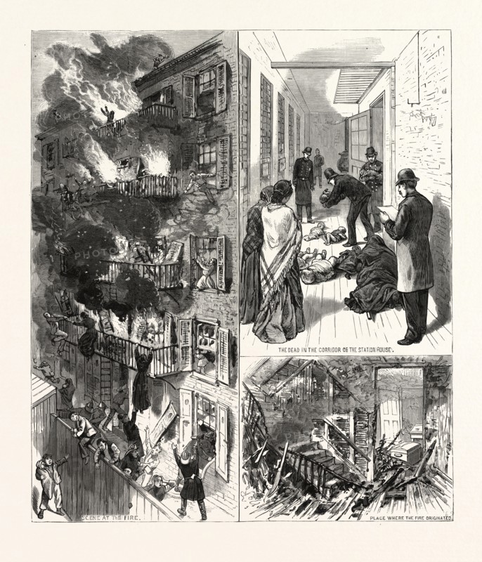 NEW YORK: THE FATAL FIRE IN THE REAR TENEMENT OF NO. 35 MADISON STREET, ON THE MORNING OF JANUARY 4TH