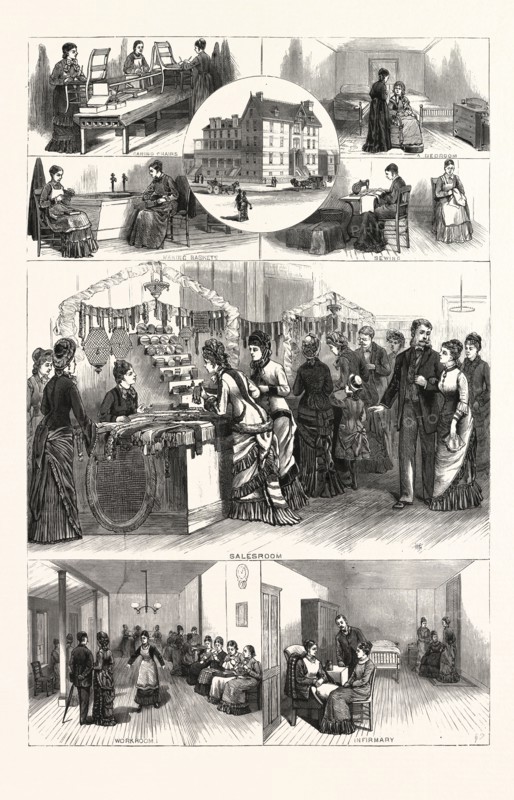 PENNSYLVANIA: AN AFTERNOON IN THE INDUSTRIAL HOME FOR BLIND WOMEN, PHILADELPHIA