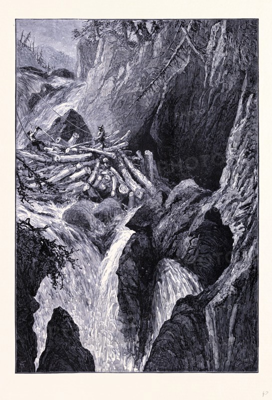 Ausable Chasm, Rainbow Falls, New York, United States of America