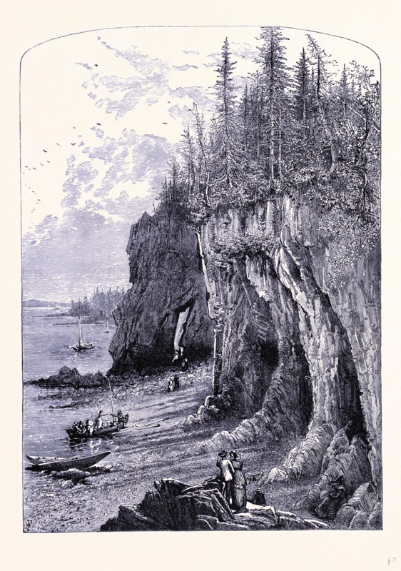 The rock near the Ovens, Maine, United States of America