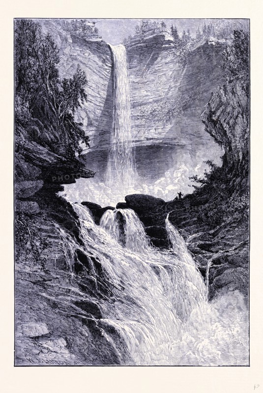 The waterfall of Catskills, United States of America