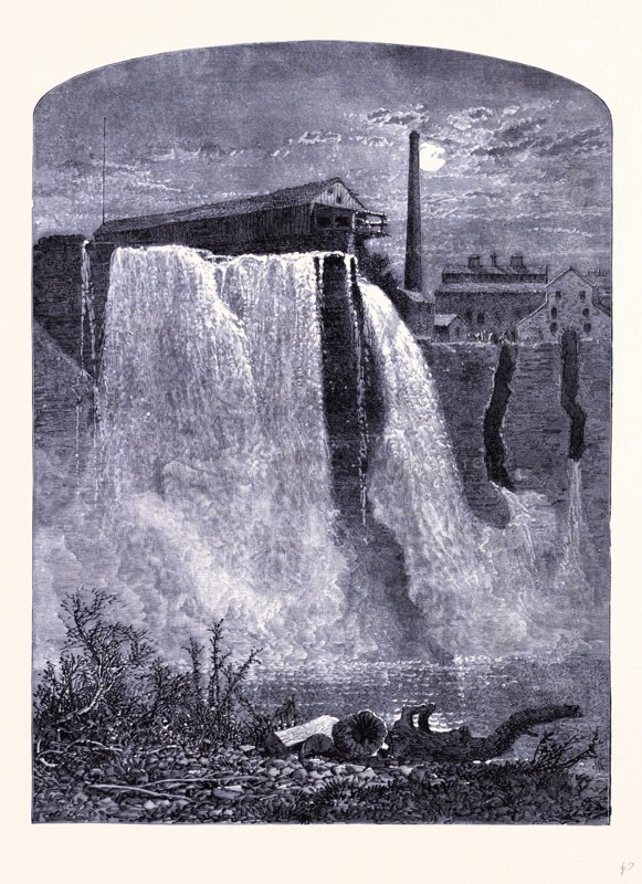Upper Falls in Genesee Valley Park, United States of America