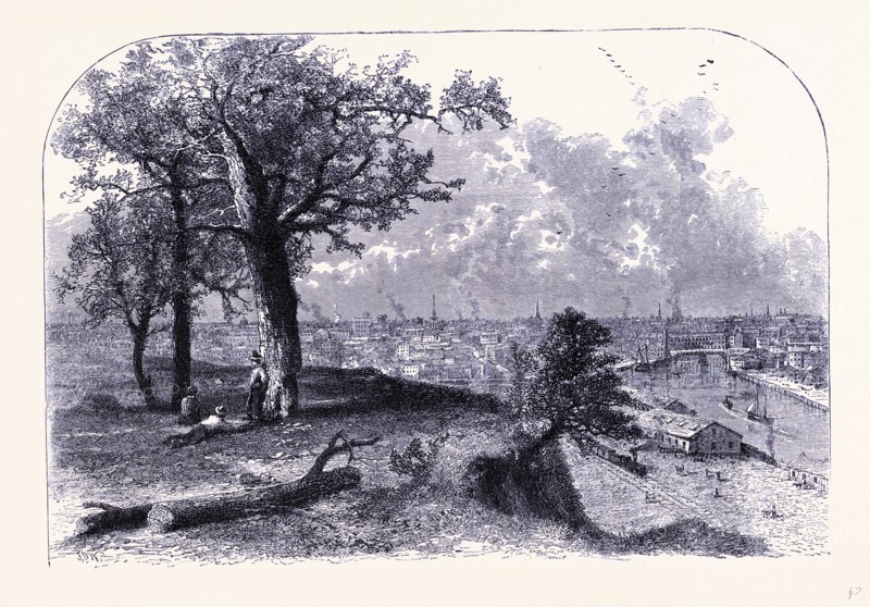 Cleveland seen from Scrantons Hill, United States of America