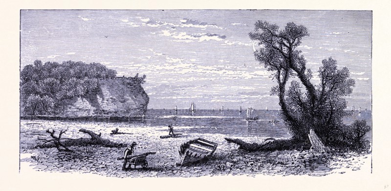 The river mouth of the Rocky River, United States of America