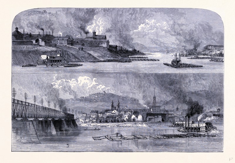 The southern part of Pittsburg and the town of Alleghany, United States of America