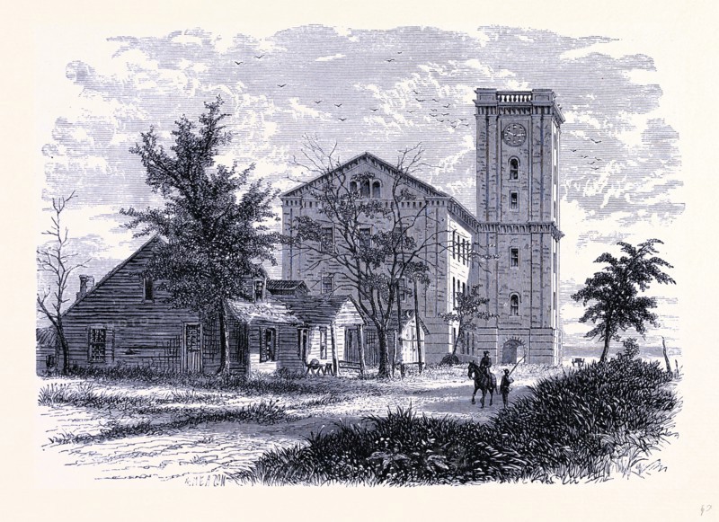The old arsenal, Rock Island, Arsenal Island, Black Hawk War, United States of America