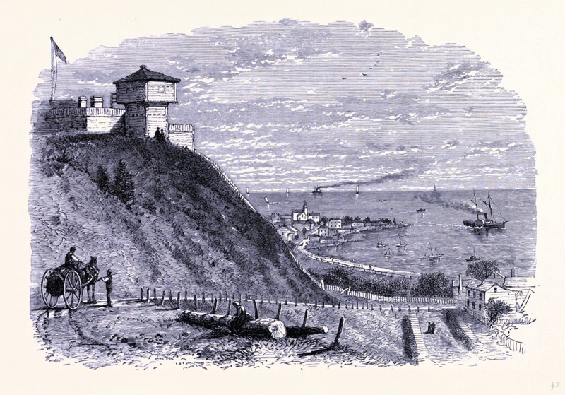 Fort Mackinac and the village of Mackinac, United States of America