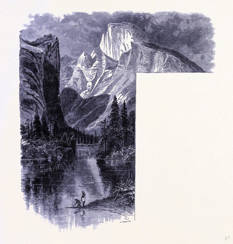 Yosemite National Park, Half Dome and the Miriad River, United States of America