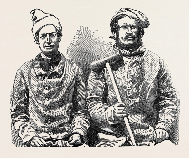 INVALIDED SOLDIERS BEFORE THE HOSPITAL BARRACKS, AT BROMPTON.