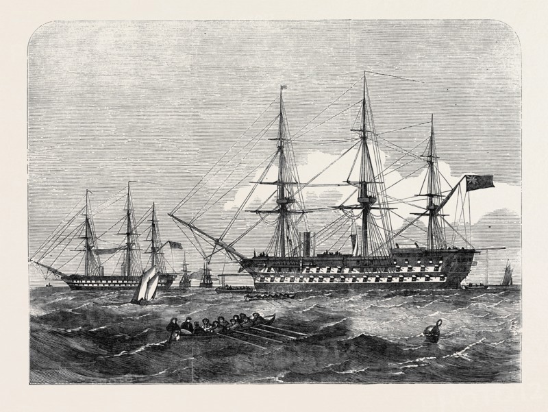"THE NILE" EXERCISING IN GENERAL QUARTERS, BALTIC FLEET