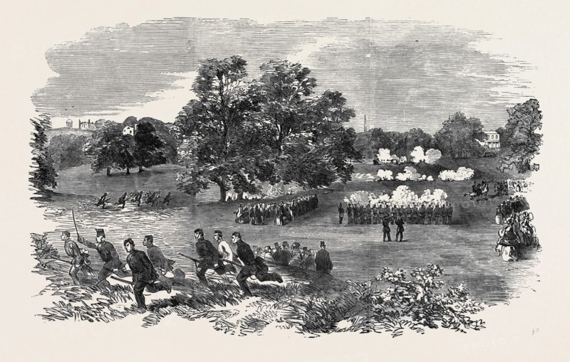 GRAND FIELD DAY OF THE RIFLE CORPS, AT TORQUAY