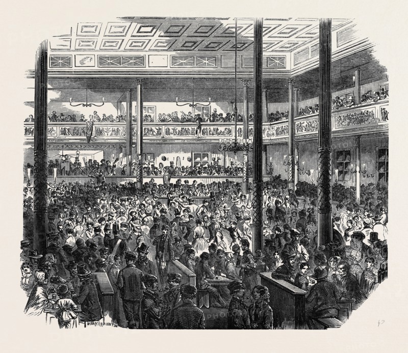 POPULAR AMUSEMENTS OF PARIS: BALL AT THE BARRIER.