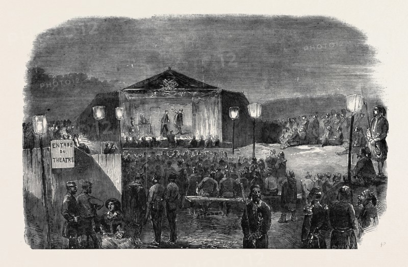 "THEATRE DES ZOUAVES," IN THE FRENCH CAMP, BEFORE SEBASTOPOL