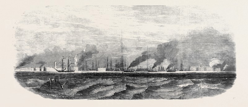 ADMIRAL DUNDAS SURVEYING THE SOUTH ENTRANCE TO CRONSTADT