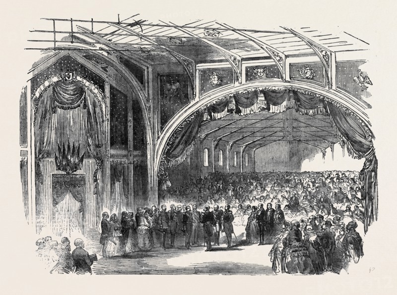 THE QUEEN'S VISIT TO PARIS, WAITING THE ARRIVAL OF HER MAJESTY AT THE BOULOGNE RAILWAY STATION