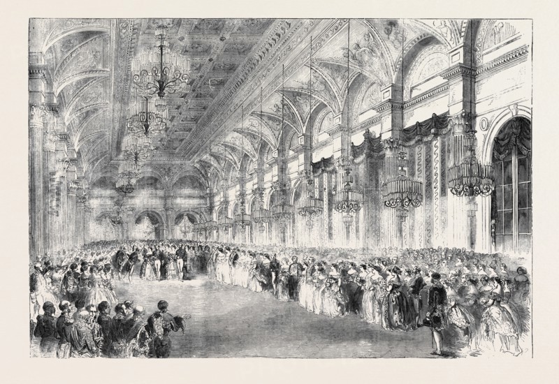 HER MAJESTY'S VISIT TO FRANCE. GRAND BALL AT THE HOTEL DE VILLE