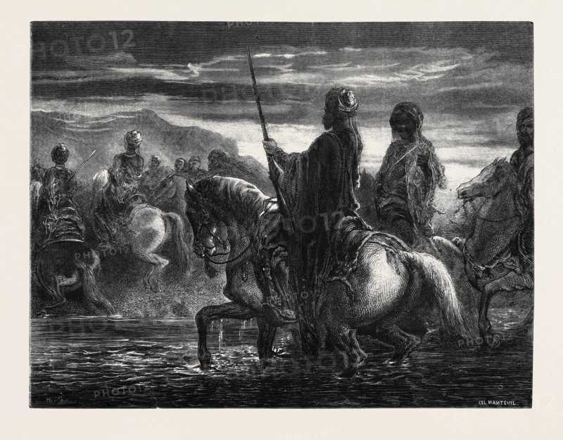 "THE PASSAGE OF THE FORD," BY DECAMPS; "Le Passage du guÃƒÂ©," par Decamps.