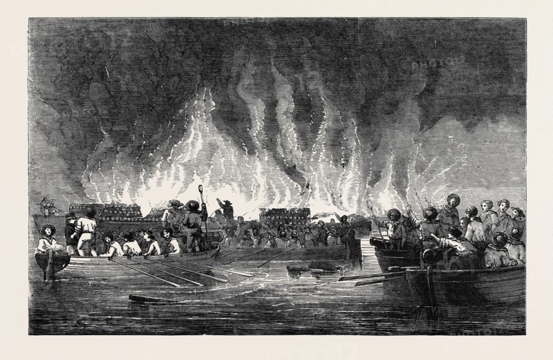 DESTRUCTION OF RUSSIAN VESSELS AT OLD SALIS.