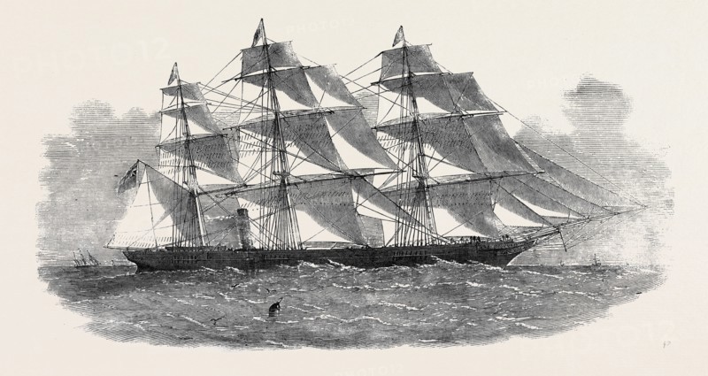 THE NEW SCREW CLIPPER SHIP "KHERSONESE"